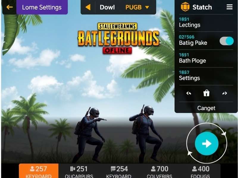 PUBG Mobile Gameloop कीबोर्ड मैपिंग इंटरफ़ेस
