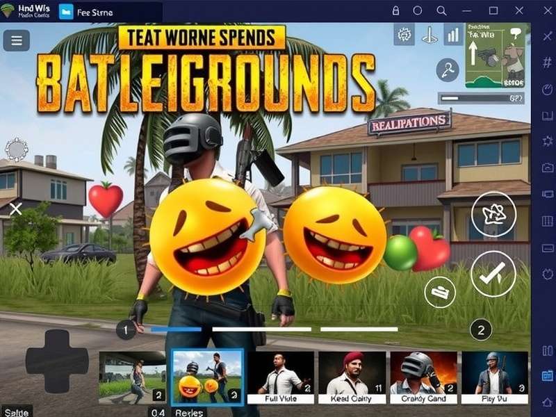 PUBG Mobile PC पर चलाते हुए - हाई ग्राफिक्स सेटिंग्स