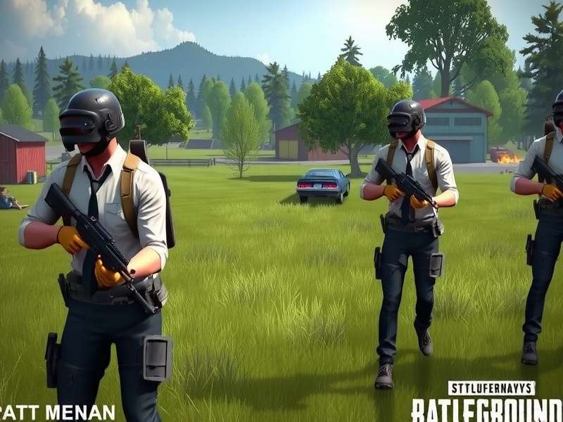 PUBG Mobile gameplay screenshot showing intense battle