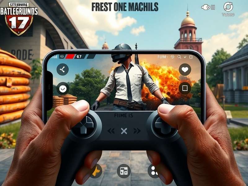 PUBG Mobile के लिए विभिन्न गेमिंग कंट्रोलर टेबल पर रखे हुए