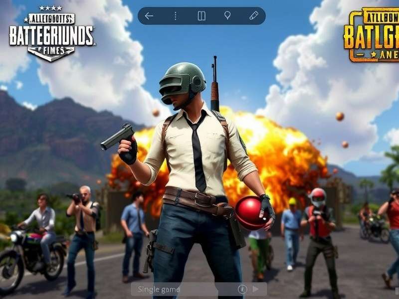 PUBG Mobile Emulator Interface showing game controls and settings