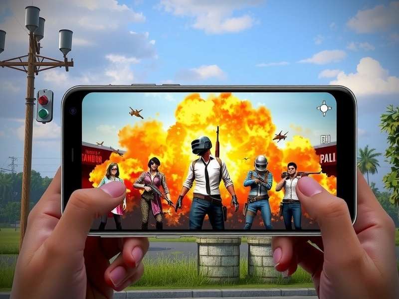 PUBG Mobile Phone Gameplay Screenshot
