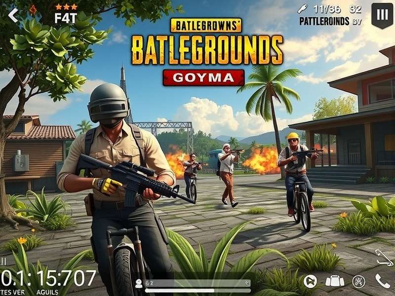 PUBG Mobile intense battle scene