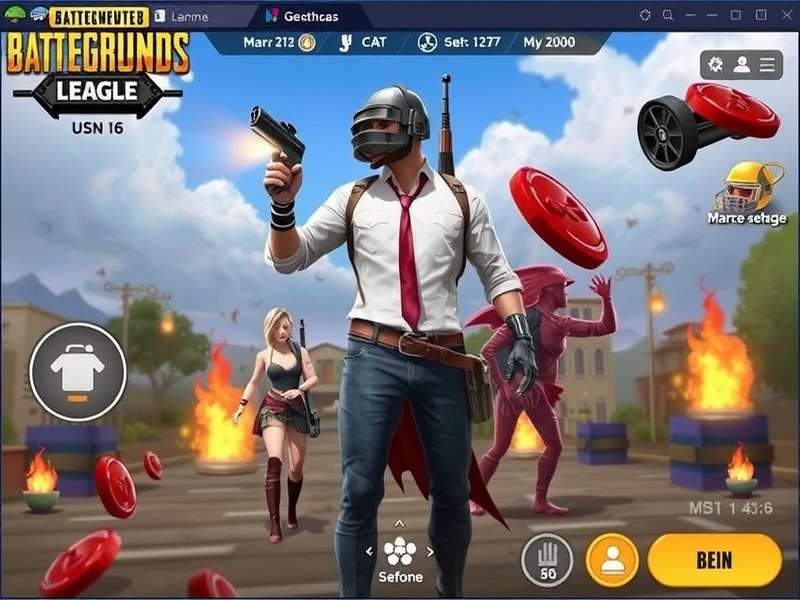 PUBG Mobile PC setup with emulator on screen