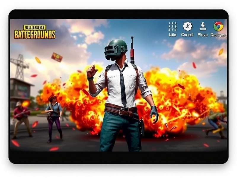 PUBG Mobile gameplay on Chromebook with optimization settings