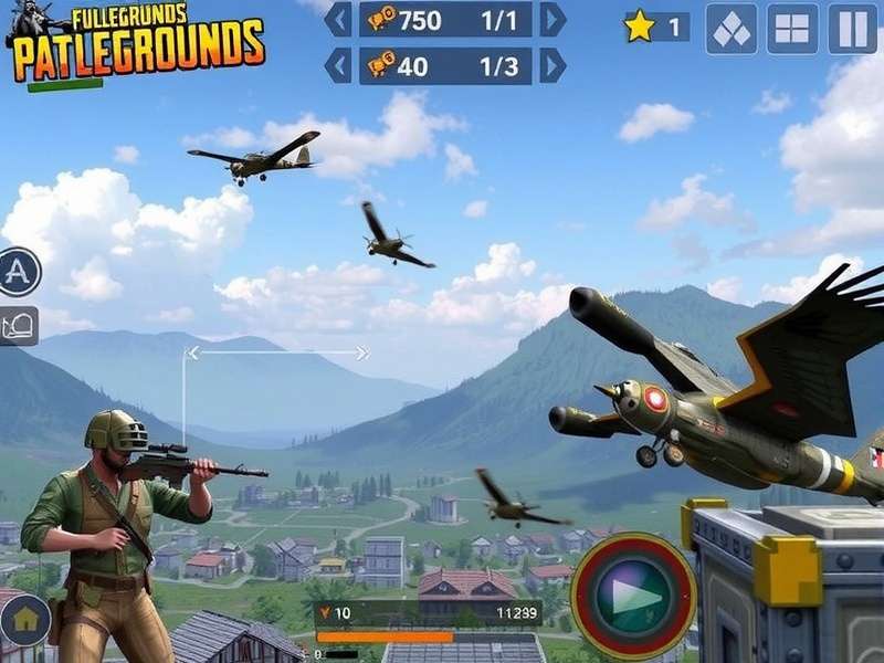 PUBG Mobile squad engaging in combat on Erangel map