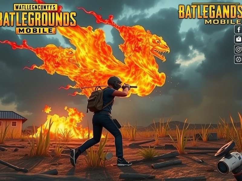 Professional PUBG Mobile player in an intense battle royale match on a high-end smartphone