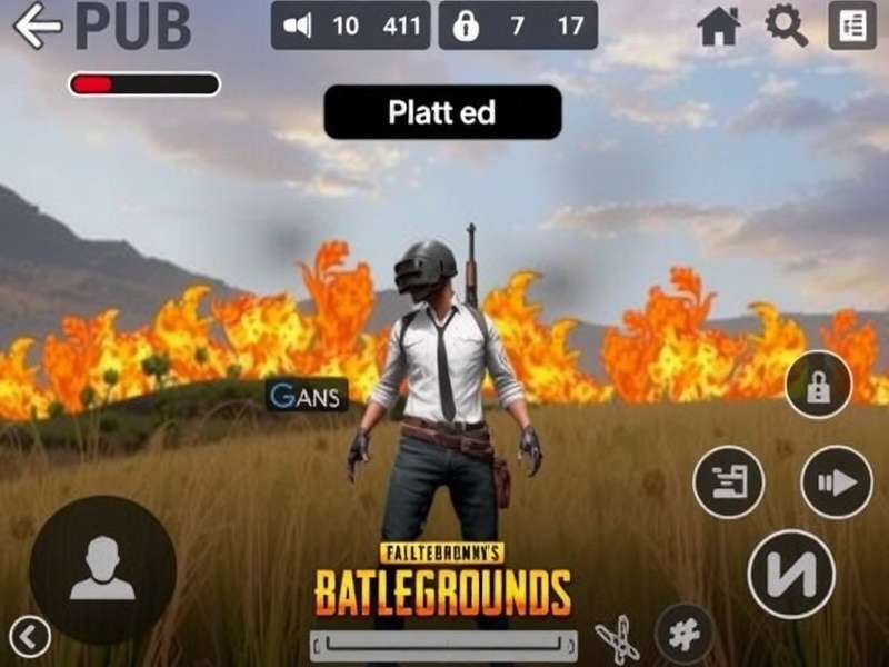 PUBG Mobile gameplay video scene showing intense action