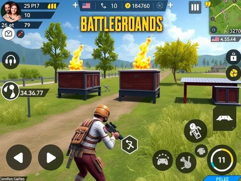 PUBG Mobile Gameplay action in Erangel with Indian players squad