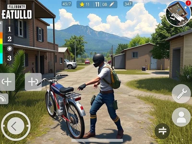 Game Loop PUBG Mobile overview diagram showing loot, survival, combat and victory phases