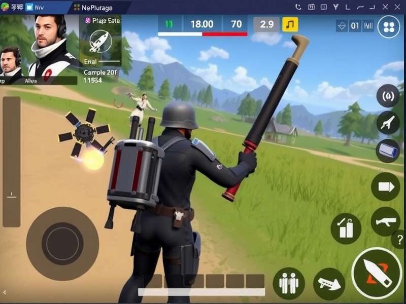 PUBG Mobile download screen on laptop showing emulator setup