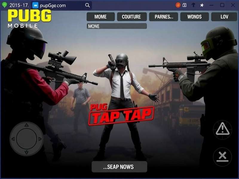 PUBG Mobile Lite gameplay on mobile device showing battleground and player interface