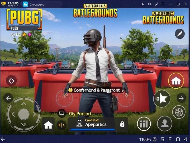 PUBG Mobile PC Crossplay gameplay on Gameloop emulator with keyboard and mouse