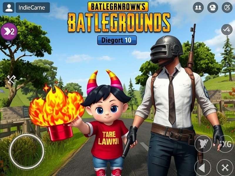 PUBG Mobile PC gameplay on laptop with emulator and keyboard-mouse setup