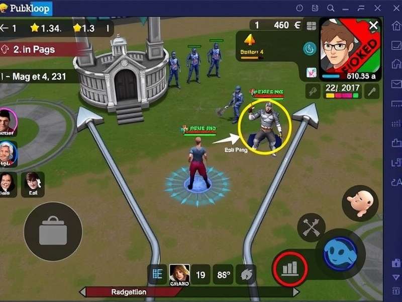 PUBG Mobile Gameloop matchmaking problem illustration with queue times and region lock indicators